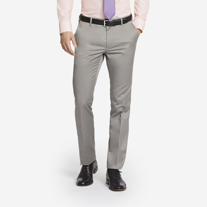 Light Grey Tailored Chinos