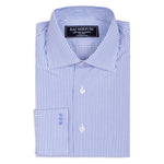 Bespoke - White & Blue Striped Shirt