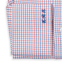 Bespoke - Red & Blue Tattersall Tailored Shirt